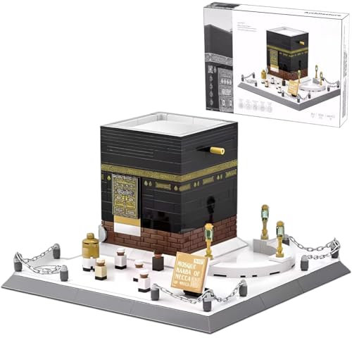 QYEHF Moschee Kaaba - Mekka Bausteine Bausatz, Landmark Architekture Modellbausatz, Architektur Modellbau für Erwachsene Büro Home Decor (Modell-Set Nicht enthalten)