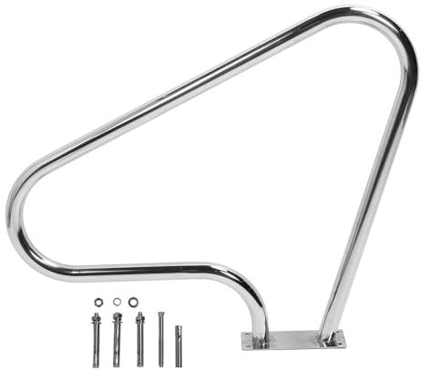 Ejecutar barandillas de piscina, barandas de piscina de 103.5x80.5 cm para piscinas enterradas, 304 acero inoxidable a prueba de descomposición de la carcasa de la piscina