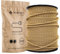 smartect Cable Textil Trenzado en Color Marrón Claro, Cable Electrico 2 Hilos de 50 Metros (2 x 0,75 mm²) Cuerda para Lampara con Revestimiento Textil para su Proyecto DIY