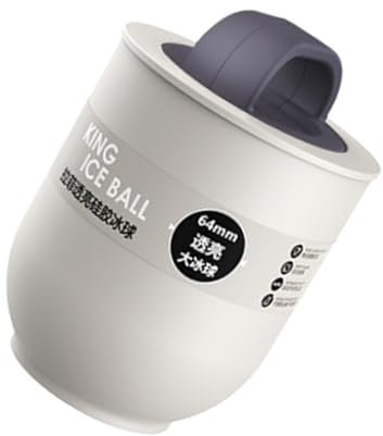 Fazvncv Moldes de silicona grandes para hacer esferas de hielo, prácticos moldes redondos para hacer hielo para manualidades de esferas de hielo grandes