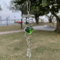 Lecreatekit Hanging Decor Wind Chimes For Garden, Metal Rotating Ball Winds Chime Spiral Wind Spinners Garden Patio Backyard Porch (green)