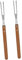 ibasenice 2 Pezzi In Acciaio Inox Forchetta Barbecue A Carbonella Arrosto Barbecue Griglia Piastra Accessori Kit Grigliate Calde Barbecue Barbecue Spiedini Spiedo Verticale Barbecue