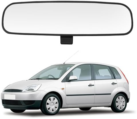 Innenrückspiegel Ersatz für Ford Fiesta MK5 2003-2008 / Focus MK1 1998-2005 / Mondeo MK3 2001-2007, Rückspiegel Auto-Innenspiegel Glas Spiegel, 4982463, 1070225, 4027219