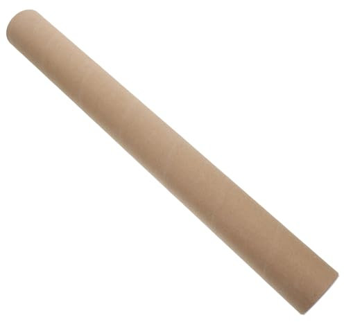 Angoily Versandrolle aus Kraftpapier mit Deckel Rund 46cm Lang 50mm Durchmesser Stoßfeste Posterrolle zur Aufbewahrung und Versand für Kunst Dokumente und Poster