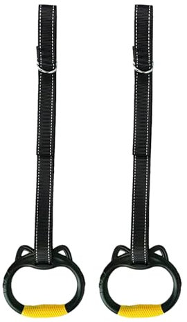 Training Fitnessringe - Kindergymnastikringe | Nicht Rutschende Verstellbare Fitnessstudio-Ringe Für Kinder | Home Kids Gymnastic Rings Ziehen Ringe Hoch | Langlebige Trainingsausrüstung Für Un