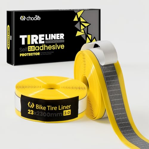 Chooee Autoadesivo, protezione antiforatura per bicicletta, compatibile con 26/27,5/29 × 1,75/1,95/2.10/2.125/2.20/2.40 MTB/E-Bike, fodera per pneumatici per bicicletta da 28 pollici, MTB e bici da