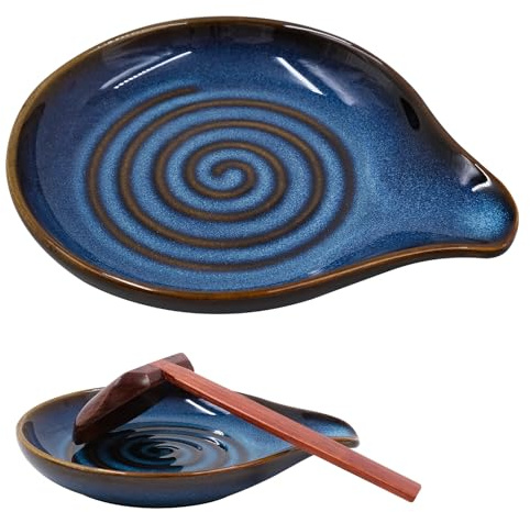 Ceramic Spoon Rest for Kitchen, Heat Resistant Spoon Holder for Hob and Worktop, Dishwasher Safe, Multi Purpose Use As Utensil Rest Or Small Serving Dish