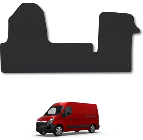Vauxhall Movano (2010-2021) 3mm Rubber Car Mats | Tailored Fit Durable Floor Mats Full Coverage Protection Waterproof Accessories Easy Clean Anti Slip Made in the UK