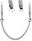 OnundOn Nippelklemmen Brustwarzen Sex Nipple Clamps mit Metallkette Brustwarzenklemmen für BDSM Erotik SM Sexspielzeug Extreme Paare Stahl Nippel Greifer mit Kette