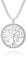 Celtic Tree of Life Pendant Necklace for Women, Multi-layer Rose Gold and Silver Long Chain Necklace with Shining Crystal Best Jewelry Gift for Friends (Silver Plated)