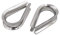 10x Kausche 2mm Edelstahl Drahtseilkauschen rostfrei Inox AISI316 V4A (2mm)