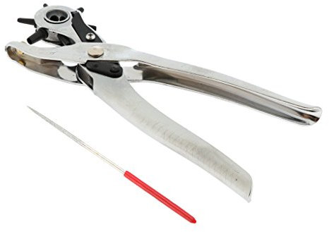 Backbayia Pince Perforatrice Niveau Cisailles à Tôles Poinçon Trou de Ceinture Outillage à Main
