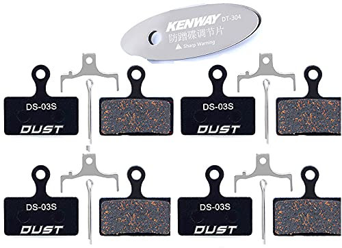 CYCEARTH 4 Paare Fahrrad Disc Bremsbeläge für Shimano XT Br-M8000 M785 XTR M9000 M9020 M987 M988 M985 SLX m7000 M675 Deore M615 RS785 CX75 R515 R315 Alfine S700 (Semi-Metallic)