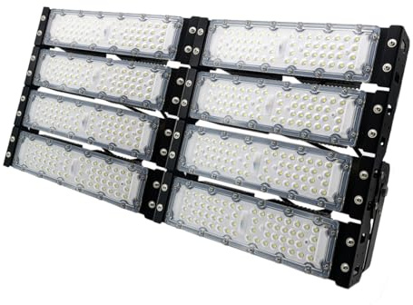 Proiettore faro led 400w 220v per esterno ip65 per stadi,campi,palestre 6400k