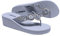 JOMIX Ciabatte Infradito Donna Estive Eleganti Gioiello con Zeppa Alte Platform Mare Spiaggia Piscina Casa Comode Morbide SD2565 (02 Grigio, 39)
