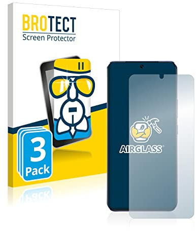 brotect Protection Écran Verre pour Vivo V21 5G | 3 Pièces Clair Protection d'écran Made in Germany Film Protecteur Vitre 9H Anti-Rayures Transparent