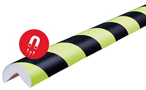 SHG | Knuffi® Eckenschutz | magnetisch | Typ A | 1-m-Stück | schwarz/fluoreszierend