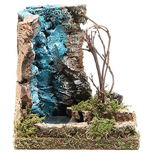 Holyart Cascata con inizio fiume per presepe 13x12x10