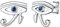 Silvora Ohrringe Damen Herren S925 Silber Auge des Horus Ohrstecker Gotik Zirkonia Horus Auge Ohrringe Mode Ohrstecker Schmuck Geschenke für Männer Mädchen