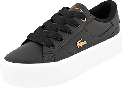 Lacoste Herren Low-Top Sneaker T-Clip 0120 2 SMA, Männer Halbschuhe,schnürschuhe,schnürer,Business,Freizeit,BLK/WHT (312),39.5 EU / 6 UK