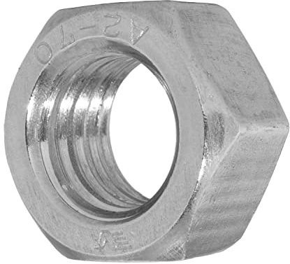 Techtanium® Sechskantmuttern [Standard] M22 aus Edelstahl A2 (200 Stück) | Muttern | DIN 934