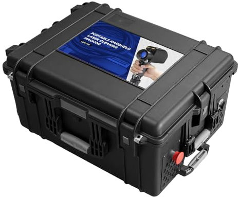 LYXC Machine de nettoyage laser portable LC-200 Pulse 200 W pour enlever la rouille, la peinture, la résine appliquée sur la voiture, le mur, les tuyaux., noir