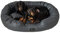 exclusive BED Orthopädisches Hundebett Nancy Premium Grosse Mittelgroße Kleine Hunde - Hundekissen Hundematte aus Öko-Leder - rutschfest Langlebig Abriebfest Reißfest (XL, Anthrazit)