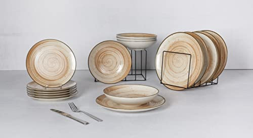 Cosy & Trendy Service de table SINTRA Terracotta 18 pièces, 6 personnes