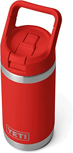 YETI Rambler Bouteille isotherme en acier inoxydable Jr pour enfants, rouge canyon, 354 ml