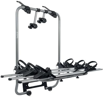 Menabo Fahrradträger kompatibel mit VW Caddy 2021-2025 Heckklappenträger 3 Fahrräder TÜV