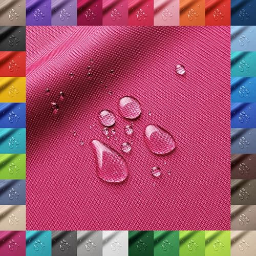Patchhome Oxford Polyester Öko-Tex Gewebe, Wasserdicht, Polyesterstoff, Meterware mit 160cm Breite reißfest und pflegeleicht (Pink)