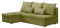 BROMARKT Ecksofa SERTA L-Form Schlafsofa Wohnlandschaft Links/Rechts Couch, Bettkasten,Schlaffunktion,viele Farbvarianten (Links, Rino 32 - Olivgrün, h80 x t141 x b200 cm)