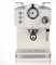 Cafetera Espresso Retro, Cafetera Espresso, Cafetera Semiautomática, 20 Bares de Presión, Vaporizador de Leche, Depósito de 1,25 L, Estilo Retro, Blanco