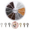ZFKXGS 600PZ Occhielli a Vite Piccoli 4x8mm Ganci a Vite con Occhiello Mini Ganci Avvitabili Perni a Vite Filettati a Vite Autofilettanti per Resina Gioielli Fai Da Te Perlina Plastica