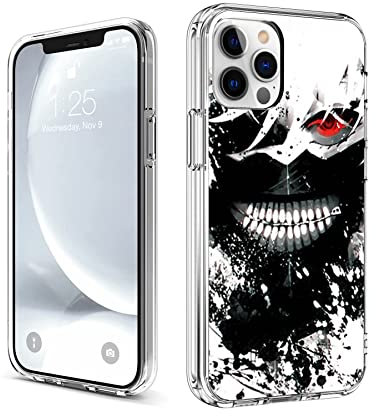 CHENQIAOHU Kompatibel mit iPhone 15 Pro Hülle, Ganzkörperschutz Stoßfest Schutzhülle Clear Case Slim Thin Cover (Anime-Tokyo-Ghoul-Comic-5)