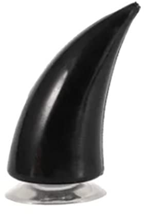Tissting Motorradhelm Hörner mit Gummi Saugnapf, 9,4 x 3,8 x 3,8 cm Schwarz Motorradhelm Devil Demon Horn Deko Universelle Motorrad Helm Zubehör