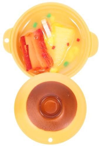 BESTonZON Mini Nouilles en PVC Réalistes Bol pour Maison de Poupée, Couleur Solide, Accessoire Délicat pour Décor Micro Paysage