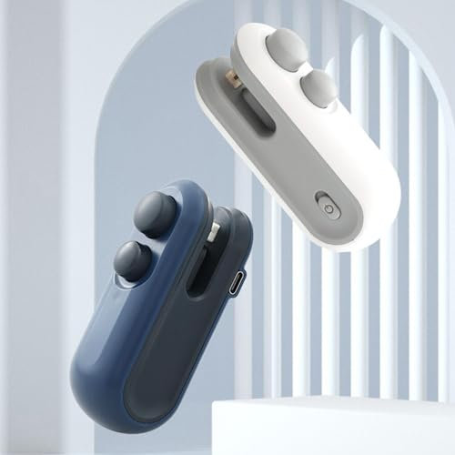 1/2 Bag Sealer- Compact Vacuum Sealer Clamp, Food Preservation Vacuum Sealer Clip, Bag Closure Sealer | USB-Powered Food Sealer Clamp, Vacuum Bag Closure Clamps for Household, Residence