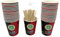 KURTT - Kaffeetassen to go - 400 Stück + 400 Rührstäbe - Kaffeebecher Pappe - 8oz/200ml - 140mm Rührstäbe - Trinkbecher - Kaffeebecher - Pappbecher - Einwegbecher - Pappbecher - Pappbecher -