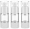 IFDGCTK Lot de 3 flacons à pompe sans air transparents de 15 ml avec pompe, pour fond de teint, crèmes, cosmétiques