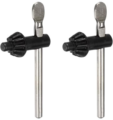 sourcing map Drill Chuck Key Wrench 8mm Diameter 11 Teeth Carbon Steel Drill Clamping Tool Replacement Drill Press Chuck Key Wrench for 3-16mm Drill Chuck Silver 2pcs