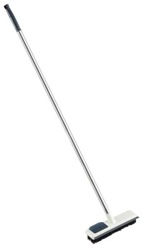 Cepillo para Fregar Suelos: Cepillo de Limpieza versátil, Limpiador de Mango Largo y Duradero, Cepillo de Escoba para el Suelo con Mango Largo, Limpiador Multifuncional para baño, terraza, Suelo de