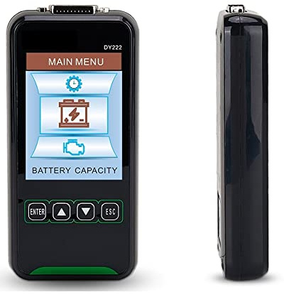 Battery Tester, DY222 Battery Tester 12V 24V Car Starter Charging System Detection and Analysis 2000CCA Digital Car Diagnostic Health Tool