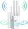WLAN Repeater Booster WiFi 6 3dBi Antennen, 2 Ethernet Port,3-in-1 Zugangsmethode von Repeater/AP/Router,WiFi Signal Extender mit Signalabdeckungsfläche von 8900 sq.ft