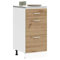 Myheimly Unterschrank Artisan-Eiche 40x46x81,5 cm Holzwerkstoff Küchenschrank Küchenzeile Küchenmöbel Unterschrank Küchenunterschrank Schrank