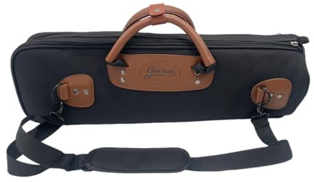 WUQIMUSC Trompeten-Gigbag, robuster und leichter Instrumentenkoffer, Oxford-Stoff mit bequemem Schultergurt und Ledergriff, einfach zu tragen, 0,71 kg