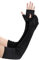 Ellives Satin Opera Handschuhe Damen - 1920s Great Gatsby Accessoires, Elastisch Dehnbare fingerlose Handschuh für Erwachsene Ellbogenlang