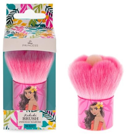 Disney Princesse Moana Kabuki Pinceau de maquillage Motif floral Rose Applicateur cosmétique professionnel