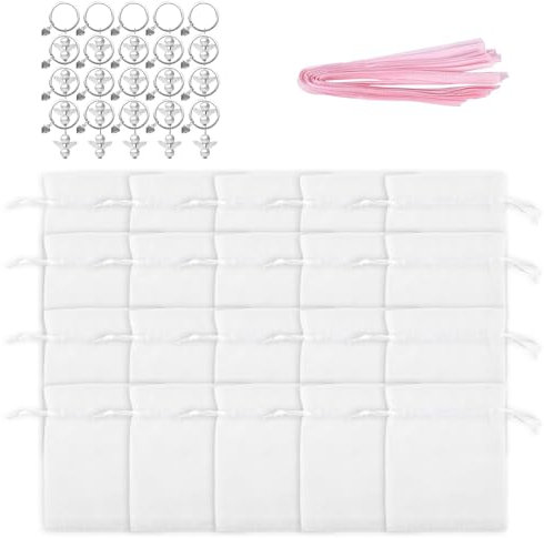 FackLOxc 60 Stück Mehrzweck-Engel-Schlüsselanhänger mit organisierten Taschen, ideal für Partys und Veranstaltungen, Werbegeschenke