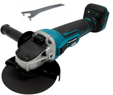 Akku Winkelschleifer 125mm für Makita 18V Akku (Ohne Akku), 8500U/min, Bürstenloser Profi-Schleifer 4-stufige Regelung, Kabellos Schleifer mit Zusatzhandgriff für Trennen, Schleifen & Bürsten
